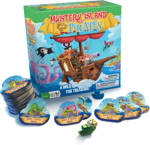 Vista 3 de Mystery Island Pirates - Juego de azulejos, por Outset Media, una carrera salvaje y loca por el tesoro, construye tu propio juego, dos juegos en una