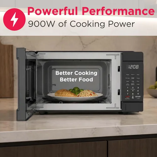 Vista 2 de FRIGIDAIRE Horno microondas de 0.9 pies cúbicos, negro