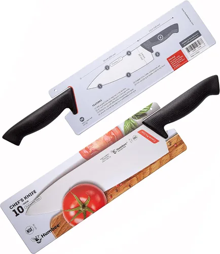 Vista 2 de Cuisine Pro - Cuchillo de chef de 10 pulgadas - Hoja de espiga completa de acero inoxidable para uso profesional y personal - Mango ergonómico