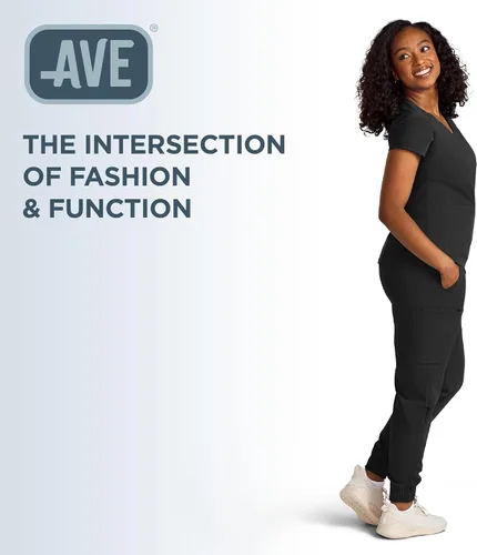 Vista 6 de ave.. First Women's Scrub Pants Negro