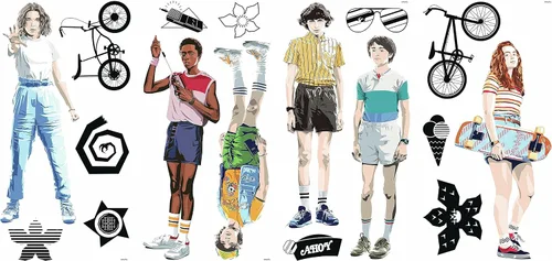 Vista 2 de RoomMates RMK4675SCS - Calcomanías de Stranger Things para pared (despegar y pegar)