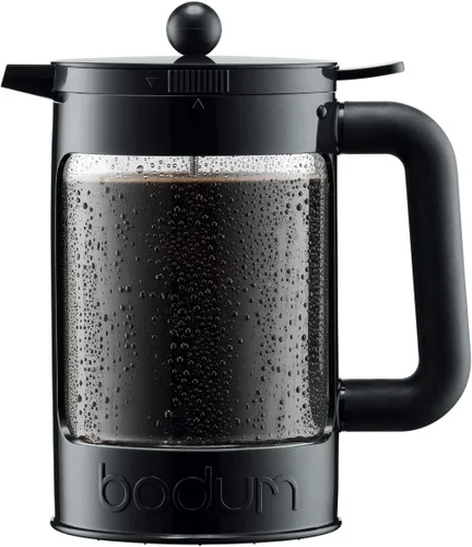 Vista 5 de Bodum Cafetera de infusión fría de 51oz, Negra - Fabricada en Portugal