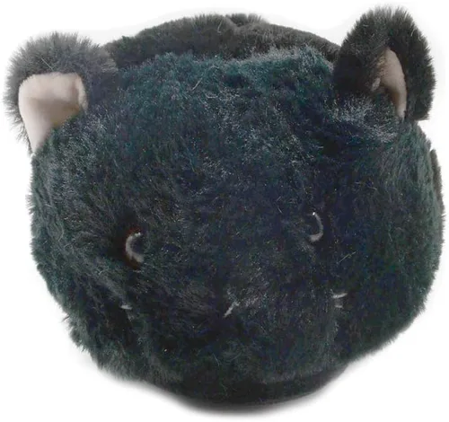 Vista 2 de Millffy Pantuflas de conejo para mujer, cálidas, divertidas, para casa, zapatos de conejo, pantuflas de felpa Gato negro
