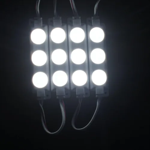 Vista 6 de Tienda de luces LED de exhibición de 60 luces LED de 12 V 40 LM/chip impermeable luz blanca con lente de proyecto para almacenar lámparas