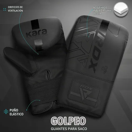 Vista 6 de RDX Saco de boxeo de doble ángulo de 4 pies con guantes y cadena colgante de 6 paneles – Uppercut & Body Shot Bolsa de boxeo pesada para Muay Thai