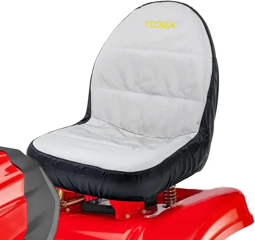 Vista 7 de Funda de Asiento para Cortacésped, Funda Impermeable para Asiento de Tractor que se Adapta a Respaldos de Asiento de Tractor de 13.5" - 16.5" H Sin