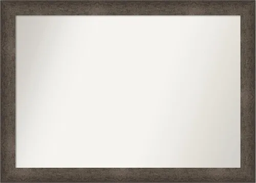 Vista 127 de Amanti Art Espejo de pared personalizado no biselado (25 x 25 pulgadas), marco de bronce acentuado, varios tamaños personalizados, espejo de baño