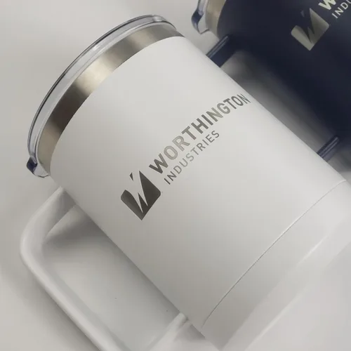 Vista 2 de Personalizado Negro 15 oz taza de café w/tapa deslizante superior Añadir su texto personalizado con nombres, frase, diseño o logotipo