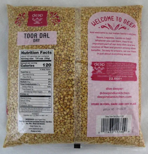 Vista 2 de Toor Dal Dry (8lb)