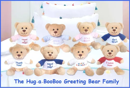 Vista 3 de Hug-a-BooBoo Get Well - Oso de peluche pequeño - Oso de peluche súper lindo de 6 pulgadas con camiseta de mensaje de Get Well - Ideal para regalo
