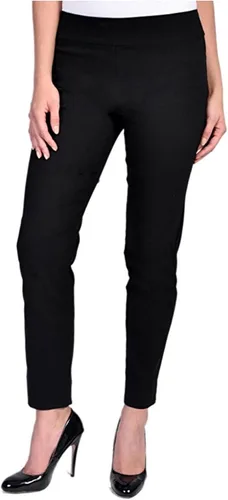 Vista 2 de Krazy Larry Pantalones de tobillo para mujer, color negro, talla 12, Negro