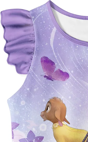 Vista 4 de QAQGood Star Girls Princess Costume Short Shirts and Pants Sets Cartoon 2023 Movie Shirt Kids Home Causal Wear 2-10 Years