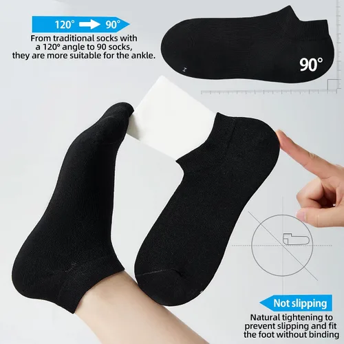 Vista 7 de ATBITER Ankle Socks Women's Thin Athletic Running No Show Low Cut Lightweight Socks 610-Pairs