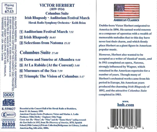 Vista 2 de Victor Herbert Columbus Suite Irish Rhapsody Auditorium Festival March