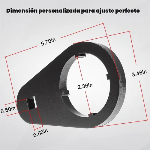 Vista 6 de Bonbo Kit de retención de tuerca de bloqueo de engranaje de 5ª y llave de tuerca de engranaje de 1/2 pulgada para transmisión Dodge Cummins NV4500