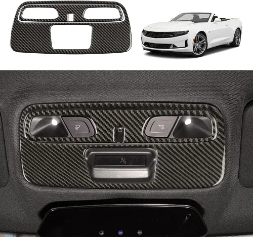 Vista 13 de Calcomanía de fibra de carbono para perilla de ventilación de aire acondicionado, cubierta interior para Chevrolet Camaro 2016 2017 2018 2019 2020