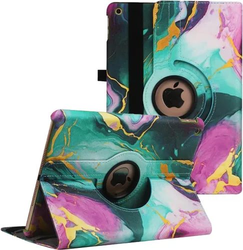 Vista 17 de Funda para iPad de 9.7 pulgadas 2018 2017/iPad Air 2 – Funda protectora con soporte giratorio de 360 grados, funda protectora inteligente