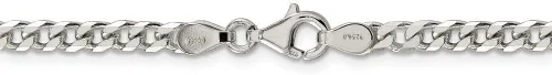 Vista 4 de The Black Bow Collar de cadena maciza de plata de ley de 0.138 in