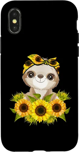 Vista 5 de Sunflower Garden Sloth Gardening Case for iPhone 17