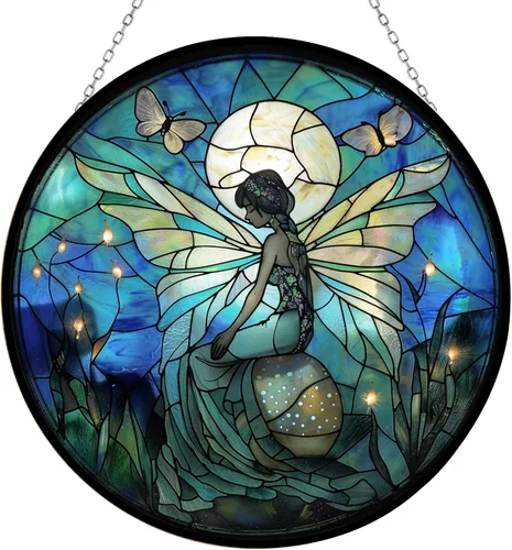 Vista 10 de Anahata - Atrapasoles para colgar en la ventana, diseño de dragón gótico, dragón gótico, adornos de Navidad para amantes de la ficción, decoración