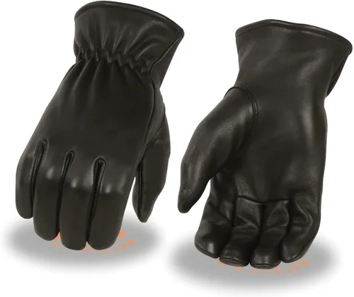 Vista 3 de Guantes de piel de ciervo con forro térmico para hombre, muy cálidos y suaves