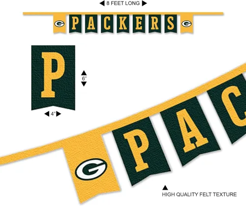 Vista 5 de WinCraft Banderines de cuerda de Green Bay Packers