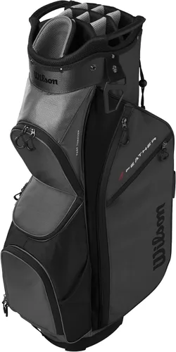 Vista 7 de Wilson Bolsa de Carrito de Golf Feather - Negro/Gris/Rojo