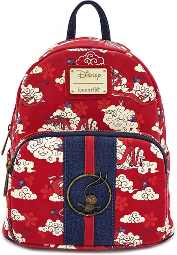 Vista 5 de Loungefly POP Disney Villains Tattoo All Over Print Mini mochila Multi