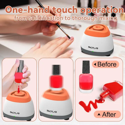 Vista 2 de Vortex - Mezclador de 3500 rpm, agitador de esmalte de uñas, agitador de pegamento y mezclador de pintura para esmalte de gel, pinturas acrílicas