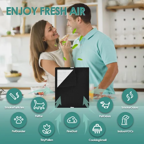 Vista 4 de Idylis - Filtro de repuesto para purificador de aire Filtrete FAP-C01-A e Idylis AC-2119 IAP-10-100 IAP-10-150 IAPC-40-140 con filtro Idylis