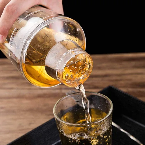 Vista 3 de Vaso de cóctel de plástico, Coctelera con Sc, Agitadores de bebidas, Herramientas de coctelera para licitaciones, Aries con Sc