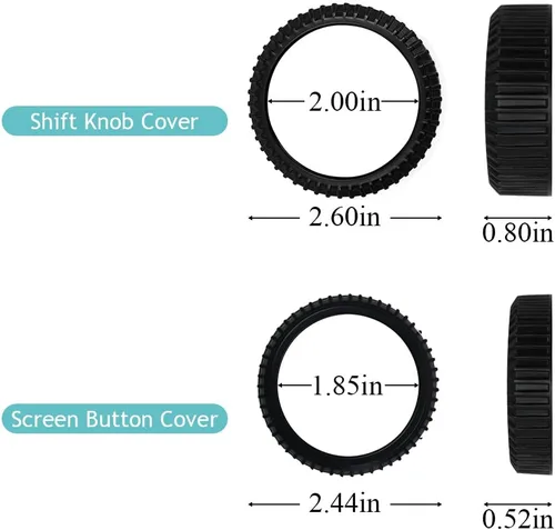 Vista 7 de AOSKonology Perilla de control de volumen con cubierta de metal Compatible con Mach E Mach-E 2021 2022 2023 2024 Accesorios Perilla de cambio