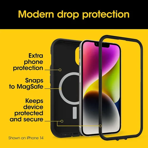 Vista 3 de OtterBox Funda para iPhone 16e, iPhone 15, iPhone 14 y iPhone 13 Defender Series XT con MagSafe, sin pantalla, resistente, embalaje no minorista