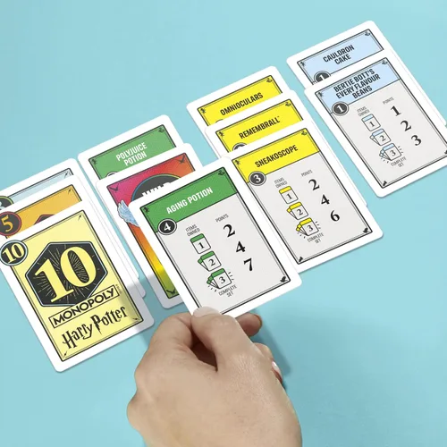 Vista 8 de Monopoly Deal: Juego de cartas de Harry Potter Juegos familiares para niños y adultos A partir de 8 años 2 a 5 jugadores 15 minutos