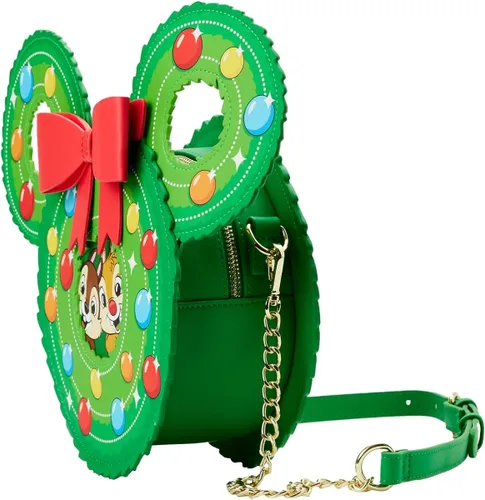 Vista 4 de Loungefly Bolso cruzado con corona de Disney Chip n Dale, Multi colorido