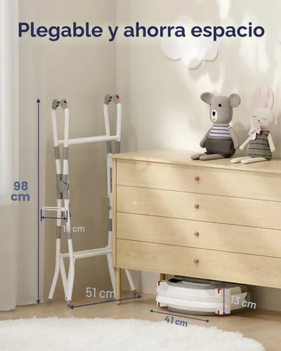 Vista 4 de AVIDOR Bañera de bebé 2 en 1 con soporte para recién nacidos y bebés, bañera plegable para bebés, regalos de baby shower para nuevos padres, gris