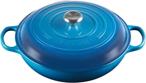 Vista 15 de Le Creuset Signature - Sartén de hierro fundido esmaltada con mango de hierro, 3,5 qt., alcachofa