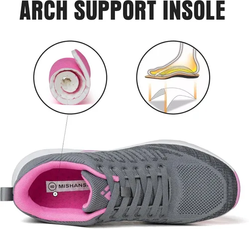Vista 4 de Mishansha Women's Walking Shoes Lightweight Air Cushion Running Jogging Sneakers