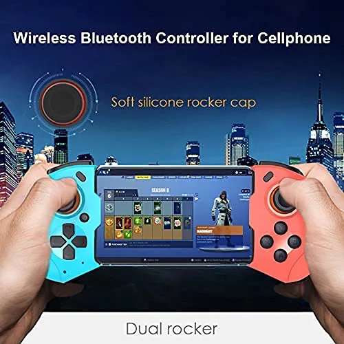 Vista 4 de Joso Mobile Game Controller for iPhone, Android, PC, Steam, Direct Play, 15 Hours Playtime, Phone Controller Gamepad Joystick for iPhone 14 13 12