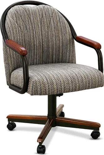 Vista 51 de Chromcraft CM188 1pc giratorio inclinación cocina comedor silla - 2334 castaño