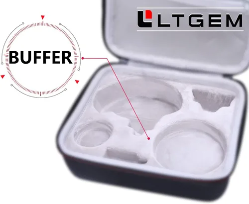 Vista 4 de LTGEM - Funda rígida de EVA compatible con herramienta de limpieza Dremel Versa, cepillo de lechada, exfoliante de ducha de baño, limpiador