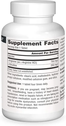 Vista 3 de Source Naturals L-Arginina L-citrulina Complejo., SN2042, 1, 1