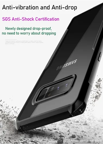 Vista 5 de Funda para Samsung Galaxy Note 8 [compatible con Magsafe] Parte trasera de policarbonato duro [anillo de metal integrado] Slim Fit Anti Amarillo