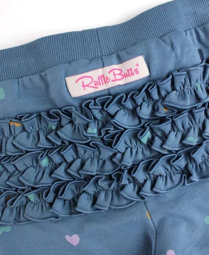 Vista 8 de RuffleButts Conjunto deportivo para bebéniña pequeña