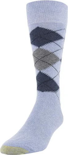 Vista 2 de GOLDTOE Campbell Argyle Crew Calcetines de vestir para hombre (6 pares)