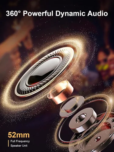 Vista 3 de Altavoz de inducción inalámbrico, soporte para teléfono celular con altavoz Bluetooth inalámbrico, soporte para iPhone 5 en 1 con luz colorida