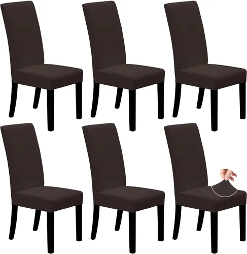 Vista 35 de Easy-Going - Juego de 2 fundas elásticas para sillas de comedor, fundas para sillas de comedor, fundas para sillas Parsons para comedor, ceremonia