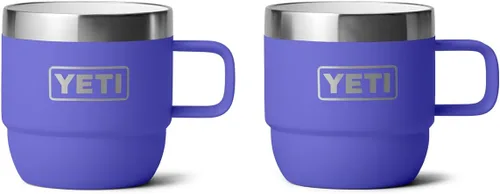 Vista 13 de YETI Rambler - Taza apilable de 6 oz, de acero inoxidable, aislada al vacío para espresso/café, paquete de 2 Verde mar