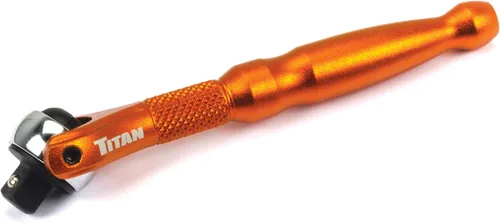 Vista 12 de Titan Tools 11324 - Destornillador con trinquete micro de 1/4 de pulgada x 4 pulgadas y 90 dientes - Verde