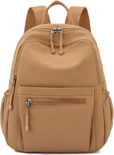 Vista 30 de Tanweibago Mini mochilas de nailon para mujer, mochilas pequeñas de 11L para mujer, mochila ligera casual para mujer, mochila de viaje de compras